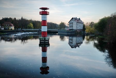 Leuchtturm im Optikpark Rathenow