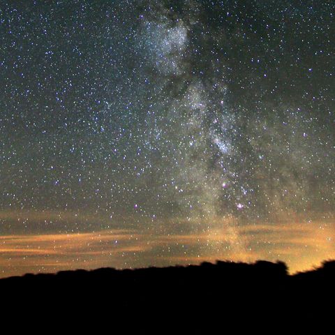 Milchstraße mit Sternenschnuppen Westhavelland
